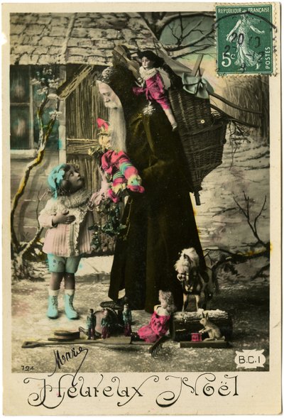 Postal: Feliz Navidad, Mary de French School