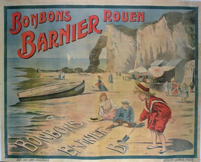 Póster publicitario de dulces Barnier de French School