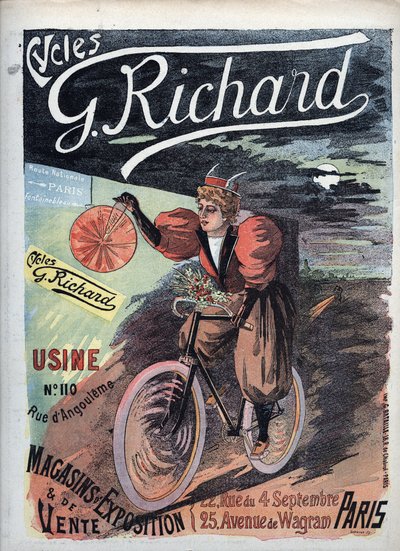 Póster publicitario “George Richard Cycles” París 1895 Escuela Francesa de French School