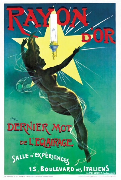 Póster publicitario de iluminación Rayon d