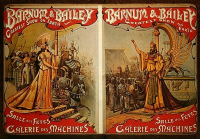 Póster publicitario del circo 