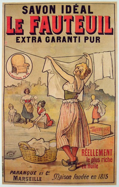 Cartel para el jabón Le Fauteuil de French School