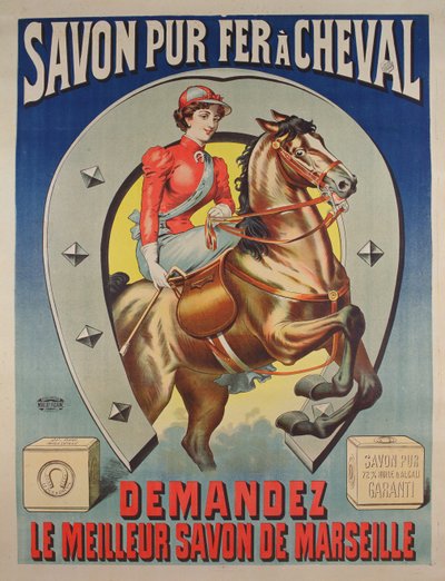 Cartel para el jabón Le Fer à cheval de French School