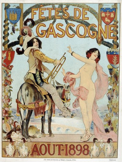 Cartel para las fiestas de Vizcaya de agosto de 1898 de French School