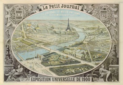 Cartel publicado por Le Petit Journal para anunciar la Exposición Universal en París, 1900 de French School
