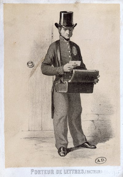 Cartero, c.1865 de French School