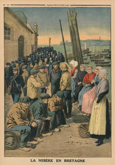 Pobreza en Bretaña, ilustración de la contraportada de 