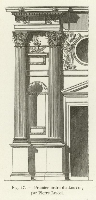 Primer orden del Louvre, por Pierre Lescot de French School