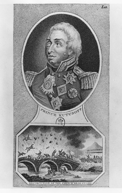 Príncipe Mijaíl Illariónovich Goleníshchev-Kutúzov (litografía) de French School