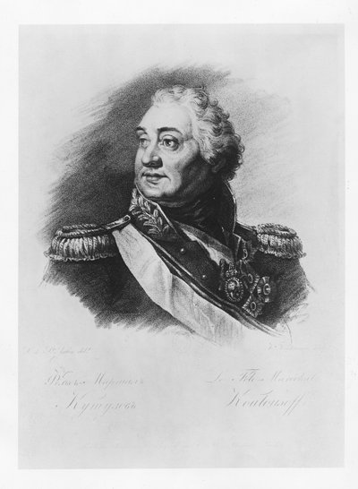 Príncipe Mijaíl Illariónovich Goleníshchev-Kutúzov (litografía) de French School