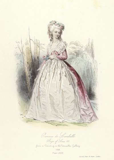 Princesa de Lamballe, reinado de Luis XVI de Francia de French School