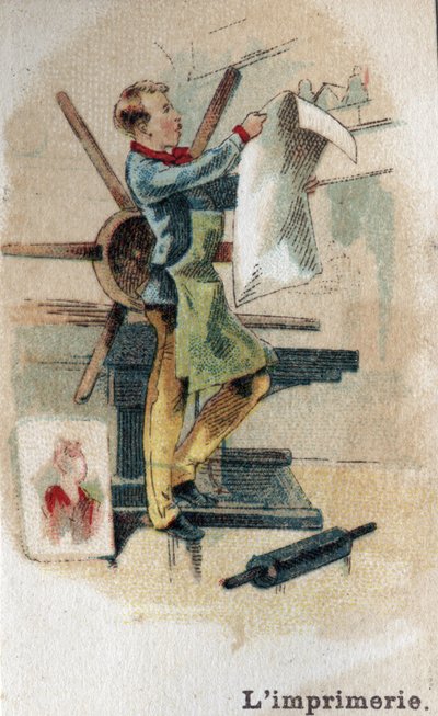 Trabajos de impresión a finales del siglo XIX. Cromolitografía a principios del siglo XX. de French School