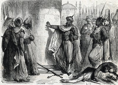 Prise de Constantinople (grabado) de French School