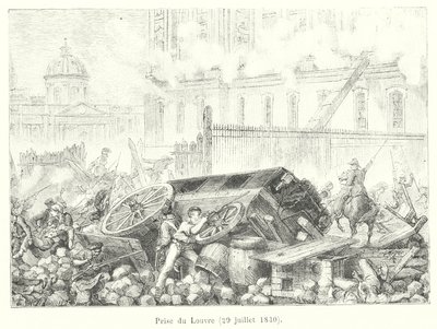 Toma del Louvre, 29 de julio de 1830 de French School