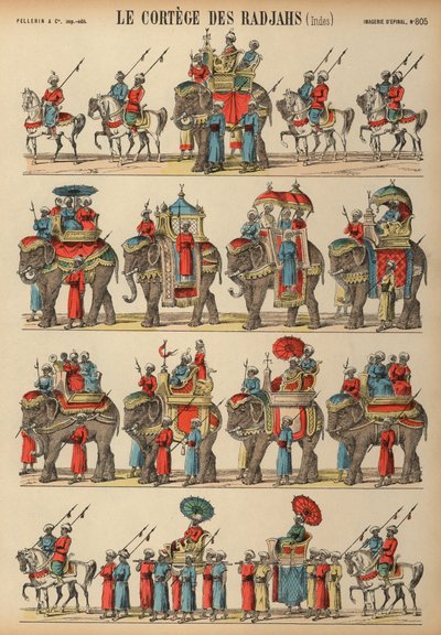 Procesión de rajás indios de French School