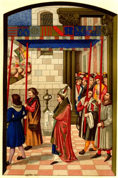 Procesión del rey René I de Anjou (1409-1480) a Aix en Provence de French School