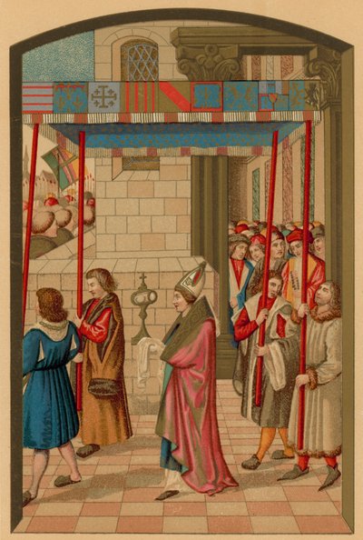 Procesión del Rey René en Aix (Provenza) de French School