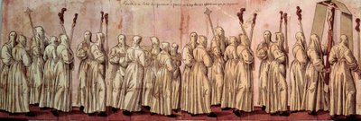 Procesión de los Penitentes Blancos o Enrique III de French School