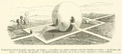 Proyecto de una casa de guardias agrícolas de French School