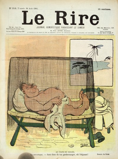 Protección contra mosquitos en las colonias, de Le Rire, 31 de agosto de 1901 de French School
