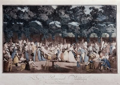 Paseo público, finales del siglo XVIII de French School