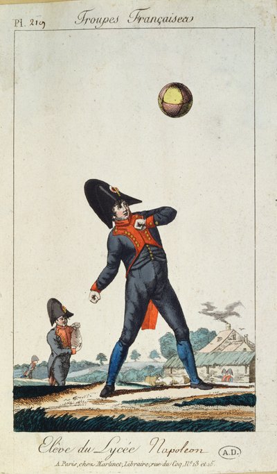 Alumno del Liceo Napoleón, de Troupes Francaises, c.1805 de French School