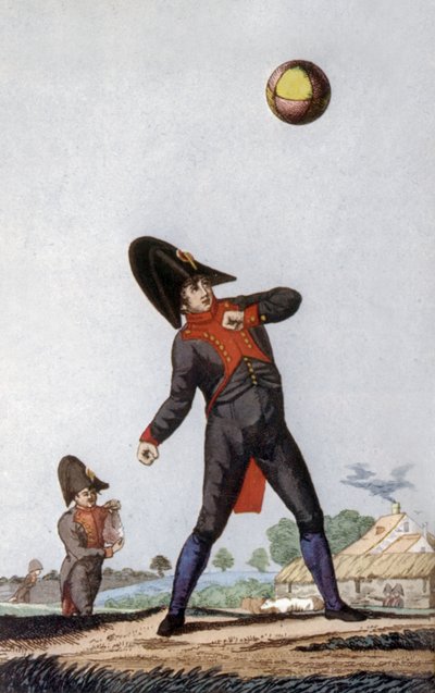 Alumno del Instituto Napoleón de París, hacia 1810 (grabado en color) de French School