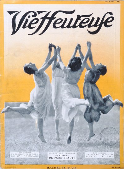 Ejercicio de Belleza Pura, ilustración de portada de Vie Heureuse, 15 de abril de 1913 de French School