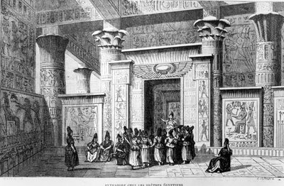 Pitágoras (c.580-500 a.C.) con los sacerdotes egipcios de French School