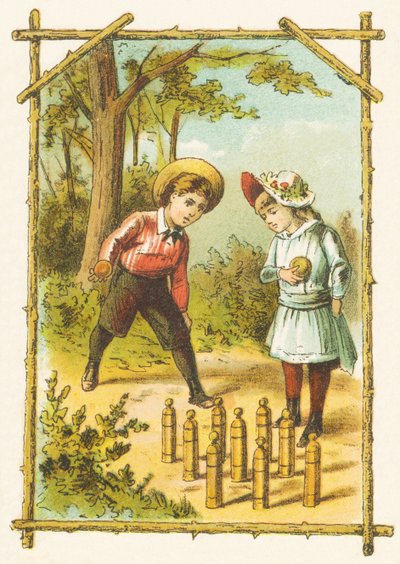 Q: Cuando Quantin y Quirine salieron de la escuela, se divierten jugando a los bolos de French School