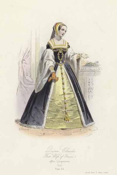 Reina Claudia, primera esposa de Francisco I de Francia de French School
