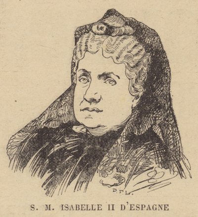 Reina Isabel II de España de French School