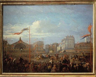 La Reina Victoria (1819-1901) llegando a la Gare de l