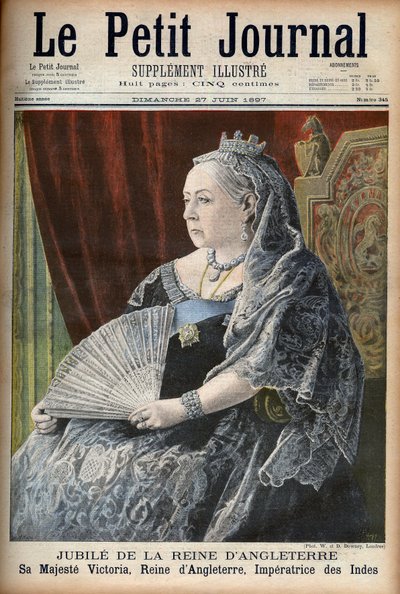 Reina Victoria, Reina de Inglaterra, en su Jubileo - portada de 
