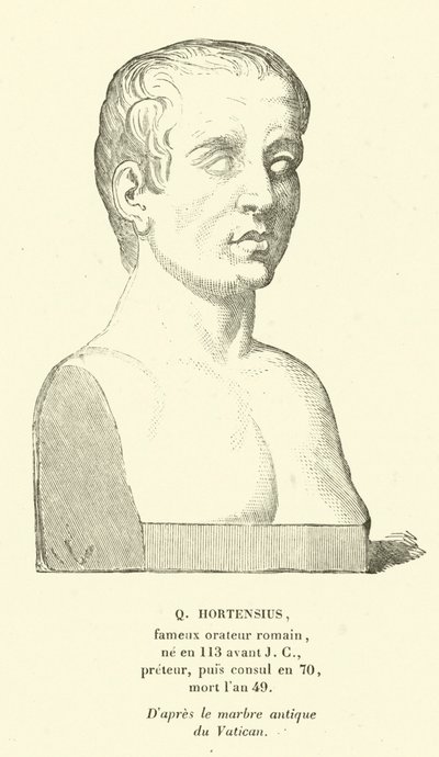 Quinto Hortensio, político y orador optimado romano de French School
