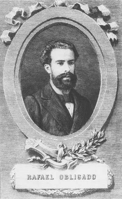 Rafael Obligado (grabado) de French School