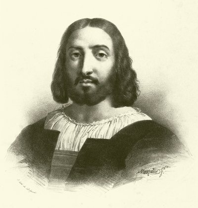 Raffaello Sanzio da Urbino, conocido como Rafael, retrato de French School