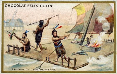 Balsa en la edad de piedra de French School