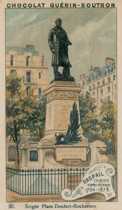 Raspail, Químico y Político, 1794-1878, Erigida en Place Denfert-Rochereau de French School