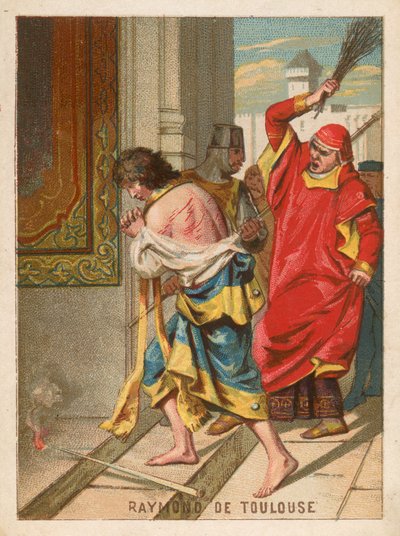 Raymond de Toulouse siendo golpeado en Anatolia de French School