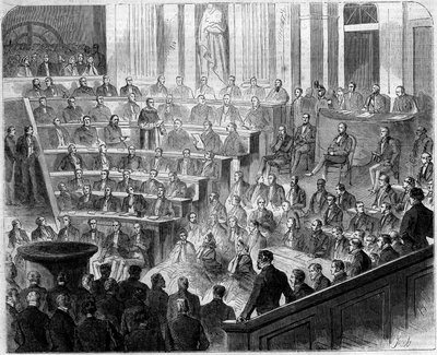 Recepción de Henri Lacordaire (1802-1861), sacerdote y dominico francés, en la Academia Francesa, 24 de enero de French School