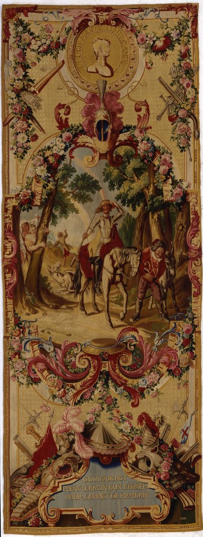 Tapiz de Gobelinos de la Regencia con la historia de Don Quijote, 1717-18 de French School