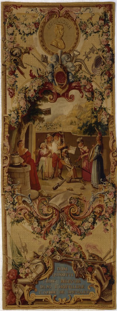Tapiz de Gobelinos de la Regencia con la historia de Don Quijote, 1717-18 de French School