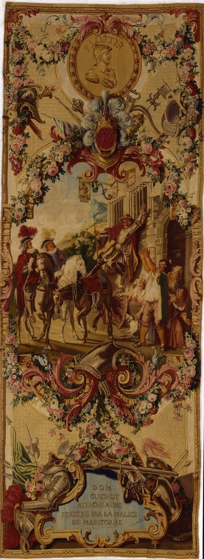 Tapiz de Gobelinos de la Regencia con la Historia de Don Quijote de French School