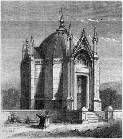 Arquitectura religiosa: vista exterior de la capilla Saint Louis, Cartago, Túnez de French School