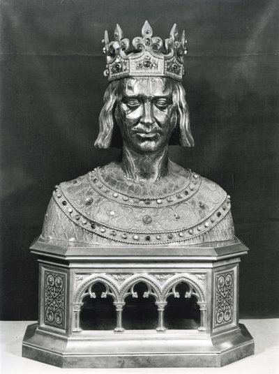Busto relicario de San Luis de French School