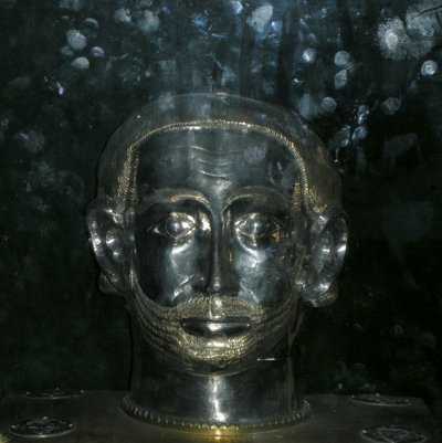 Cabeza relicario de San Benito de French School