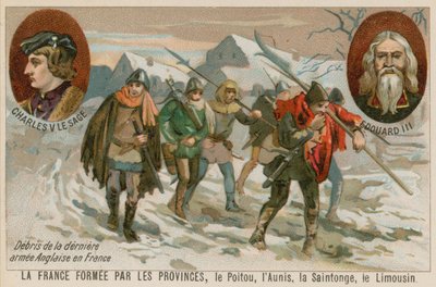Restos del último ejército inglés en Francia de French School