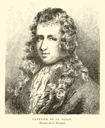 René-Robert Cavalier de La Salle, explorador francés de French School
