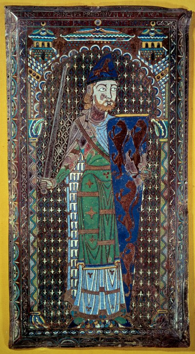 Representación de Geoffroi V Le Bel Plantagenet (Conde de Maine y Anjou, Duque de Normandía) de French School